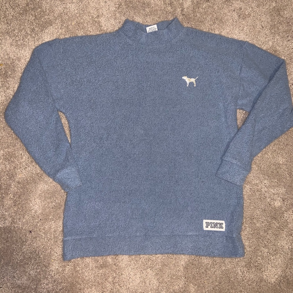 pink victoria secret crew neck sweater